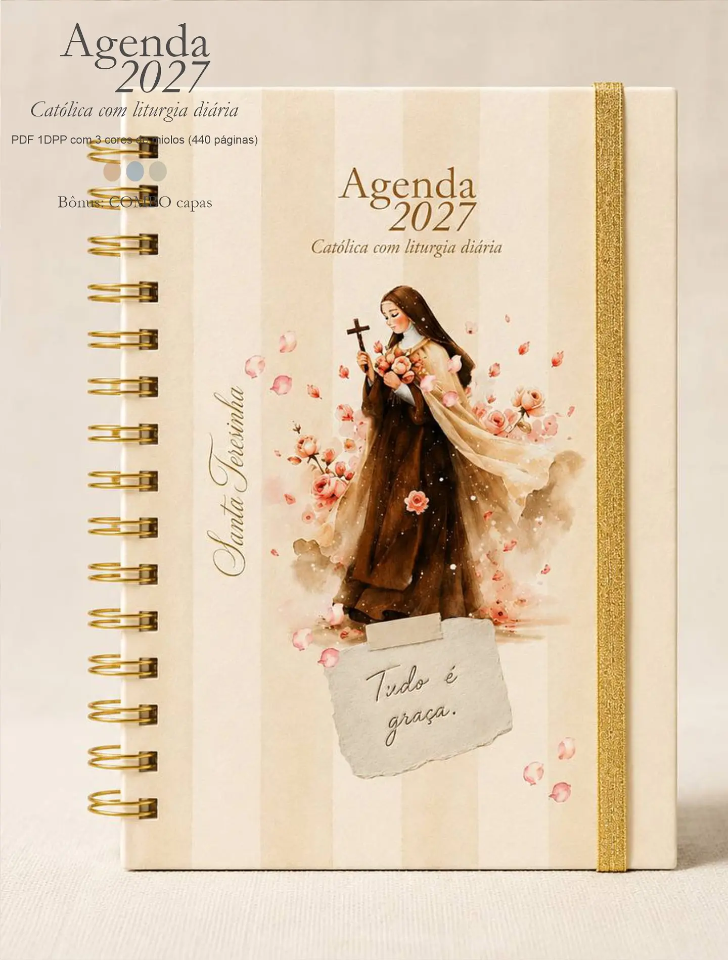 Agenda Liturgia Diária 2027 1DPP + Combo Capas 21