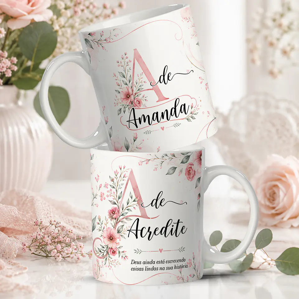 Alfabeto Florescer - Canecas 2