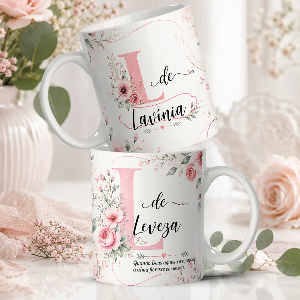 Alfabeto Florescer - Canecas 13
