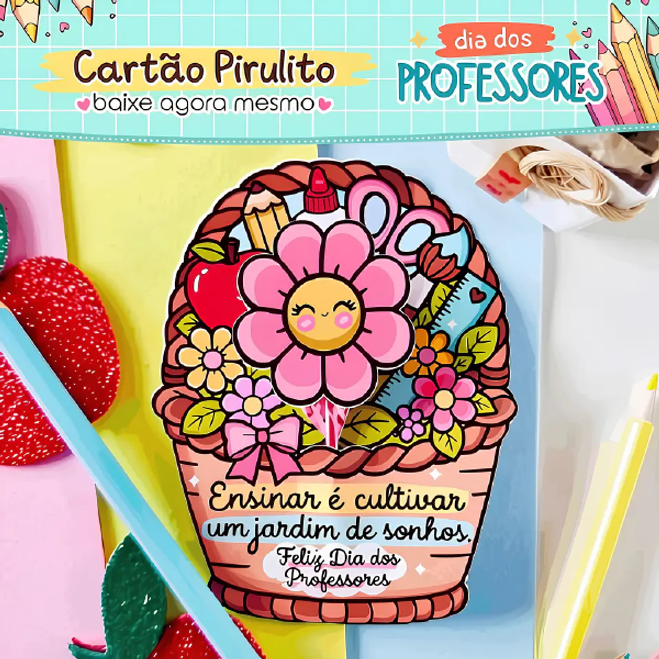 Cartão Pirulito - Dia dos Professores 1