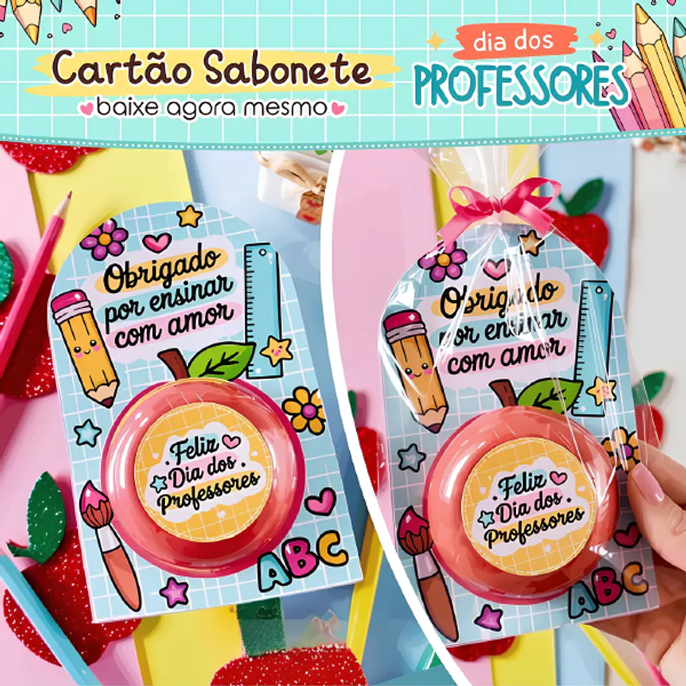 Cartão Sabonete - Dia dos Professores 1