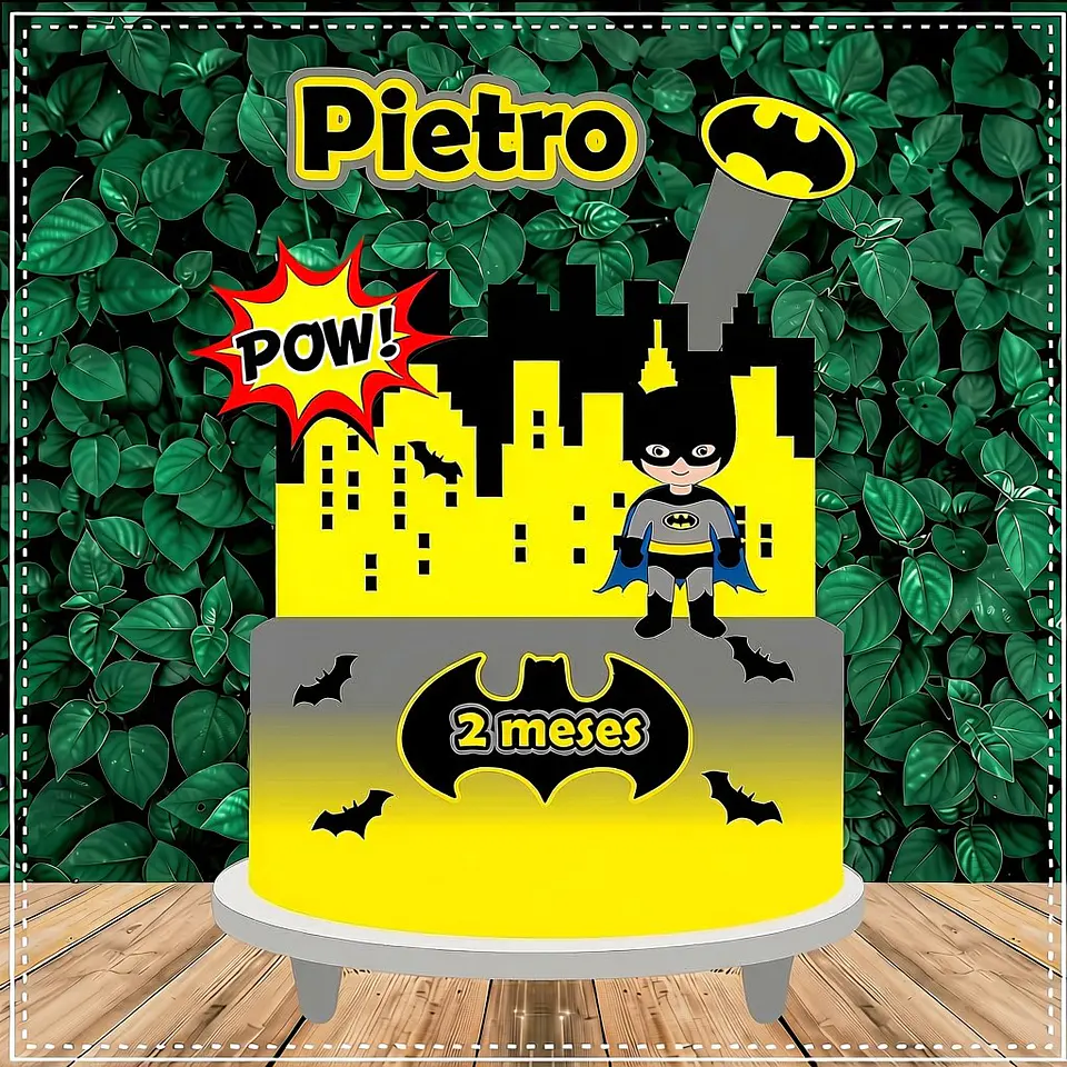 Topo de Bolo - Batman Cute 1