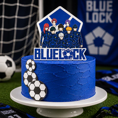 Topo de Bolo - Blue Lock