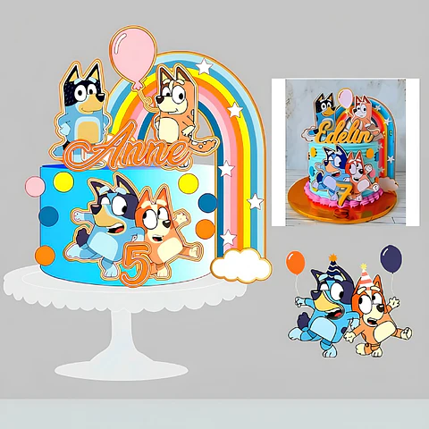 Topo de Bolo - Bluey