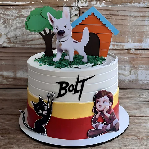 Topo de Bolo - Bolt Super Cão