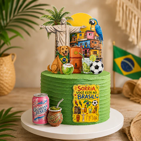 Topo de Bolo - Brasilidades