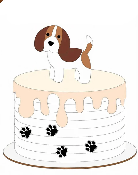 Topo de Bolo - Doguinho Beagle