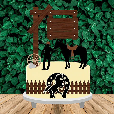 Topo de Bolo - Cavalo