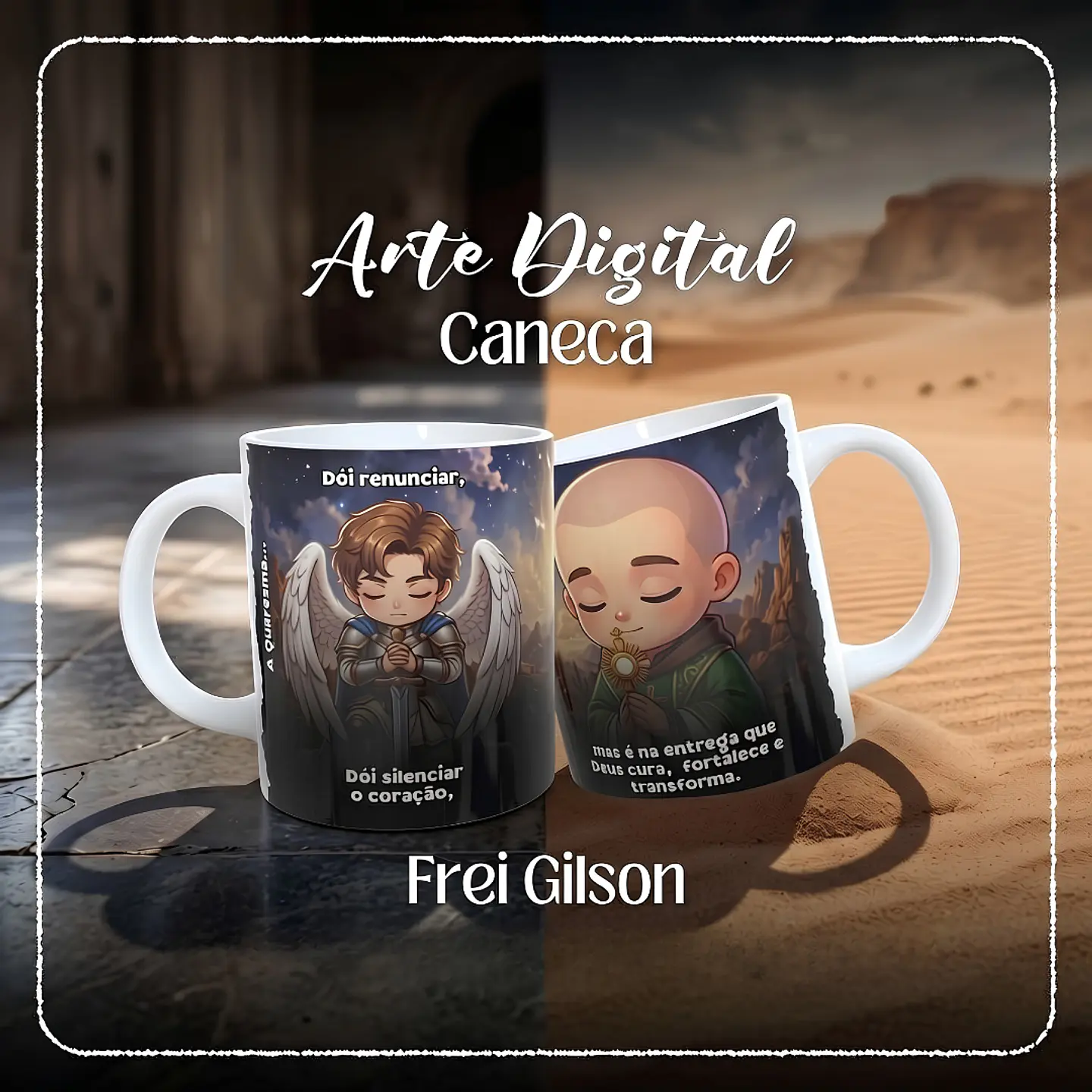 Frei Gilson Deus Cura - Caneca 1