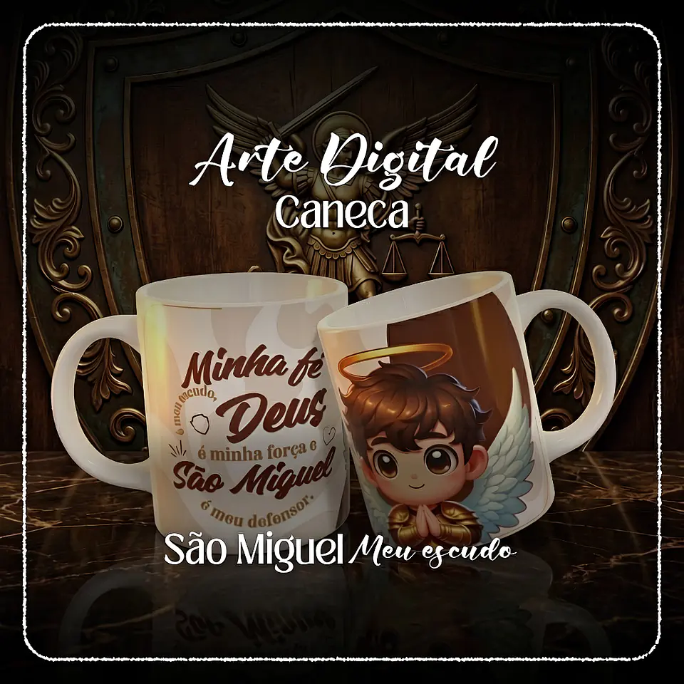 São Miguel Arcanjo 2026 (Meu Escudo) - Caneca 1