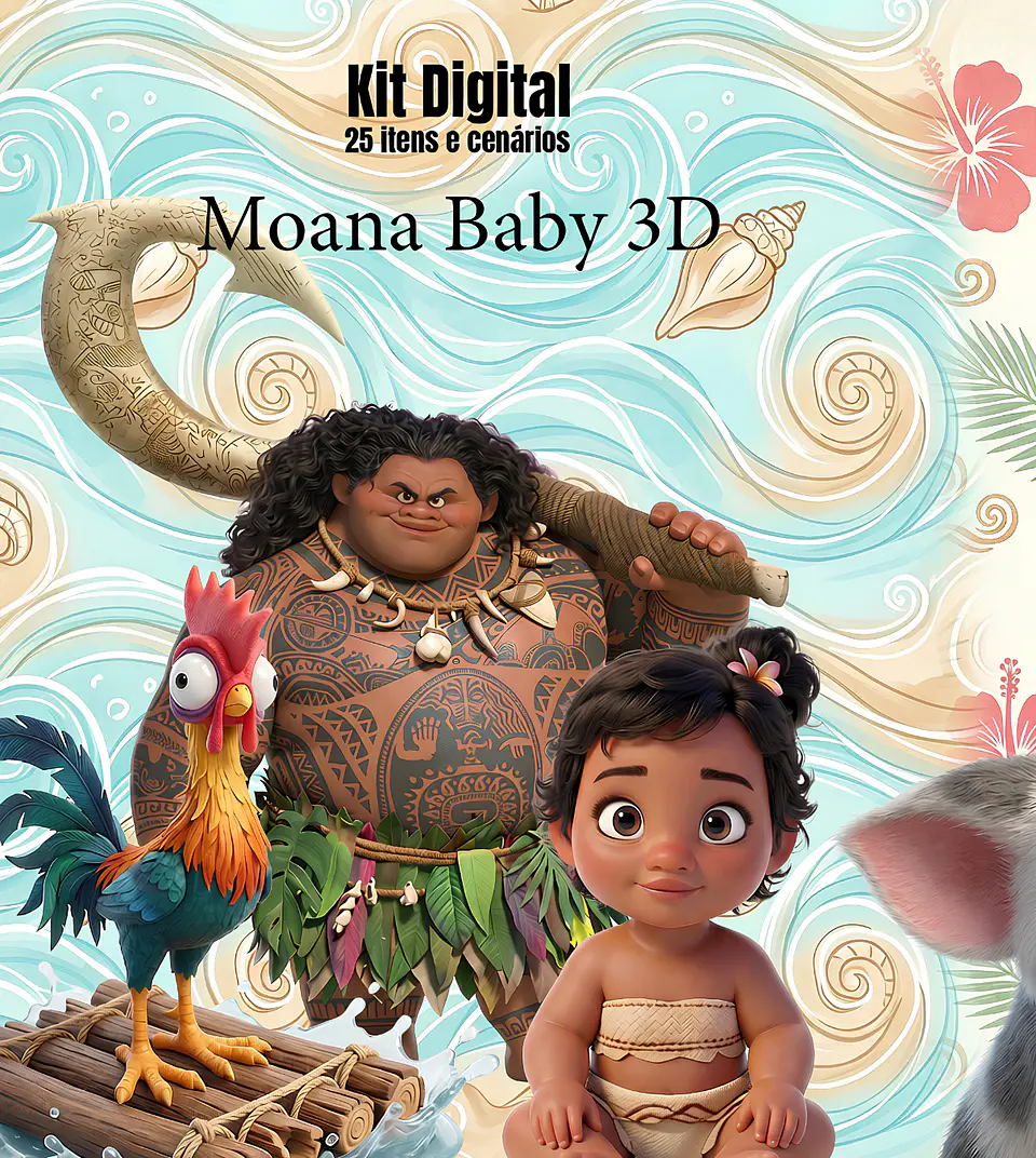 Moana Baby 3D - Kit Digital 1