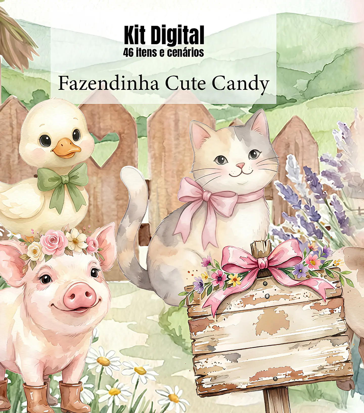 Fazendinha Cute Candy - Kit Digital 1