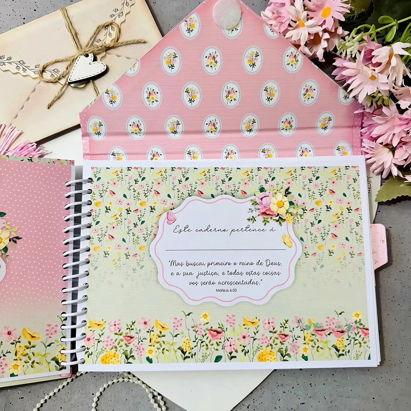 Caderno Envelope Cartas para Deus - Doce Primavera 5