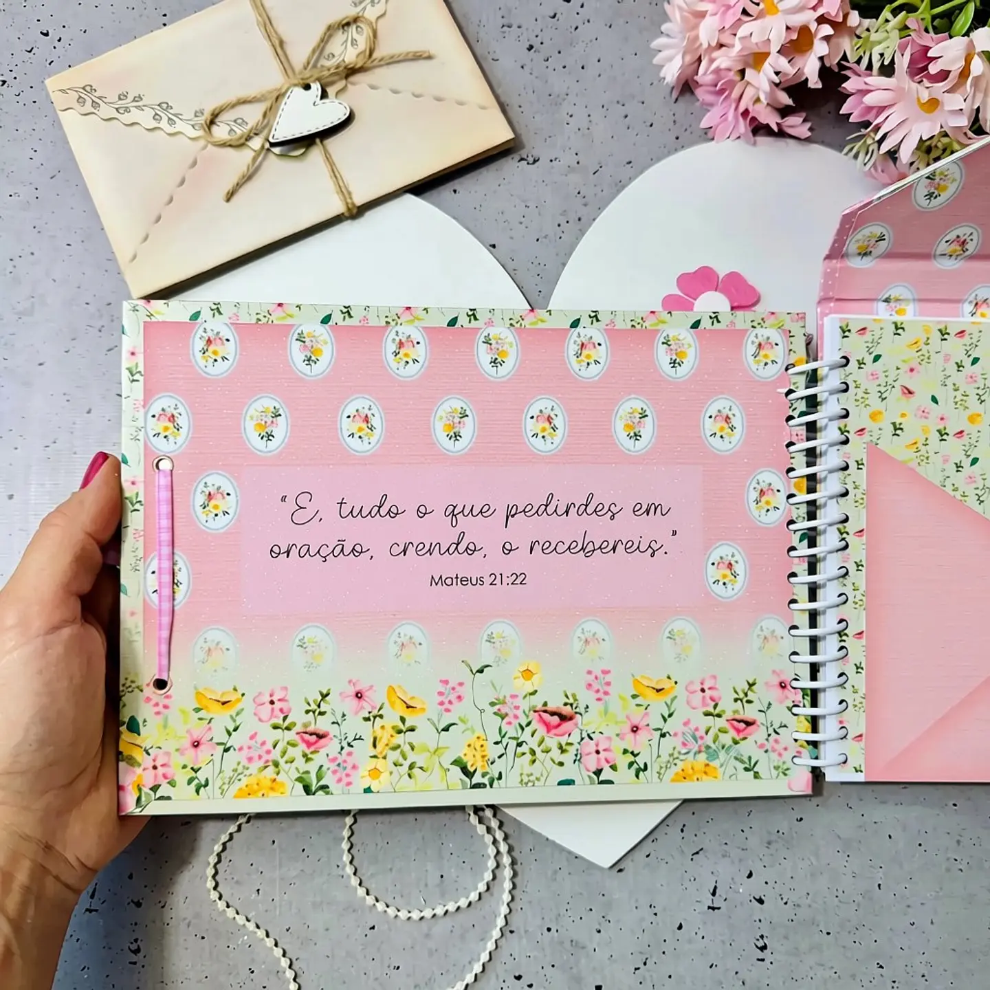 Caderno Envelope Cartas para Deus - Doce Primavera 7