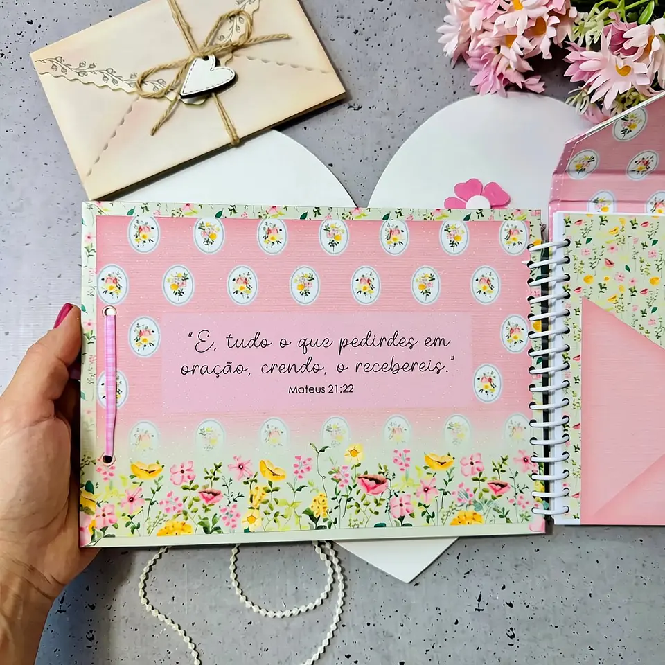 Caderno Envelope Cartas para Deus - Doce Primavera 7