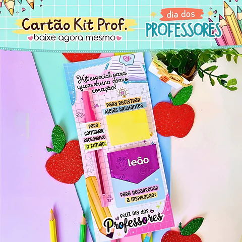 Cartão Kit Prof - Dia dos Professores