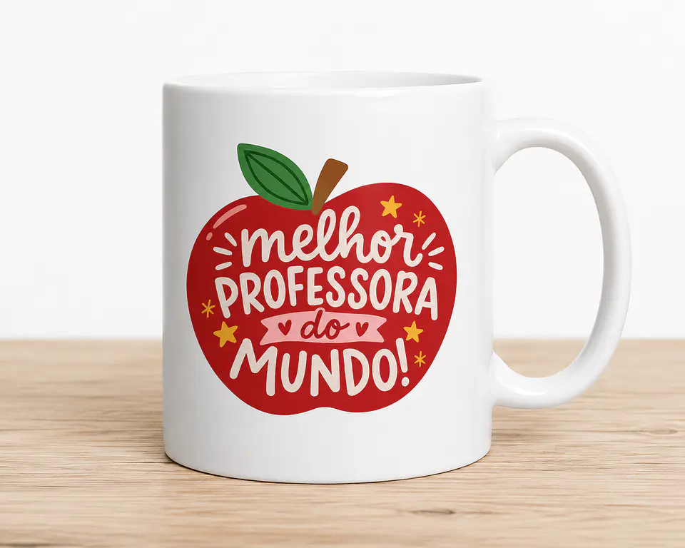 Dia dos Professores Maçãs - DTF UV (Folha A4) 1