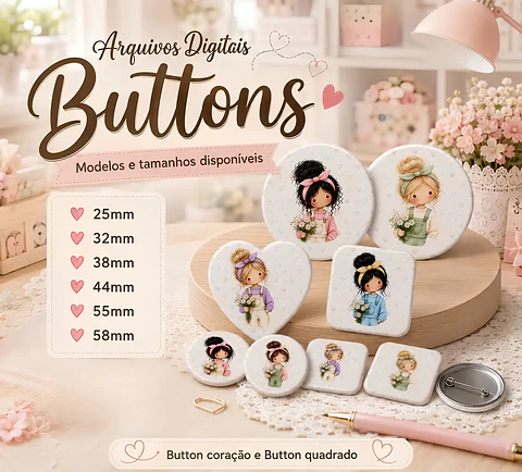 Bottons - Meninas Teen