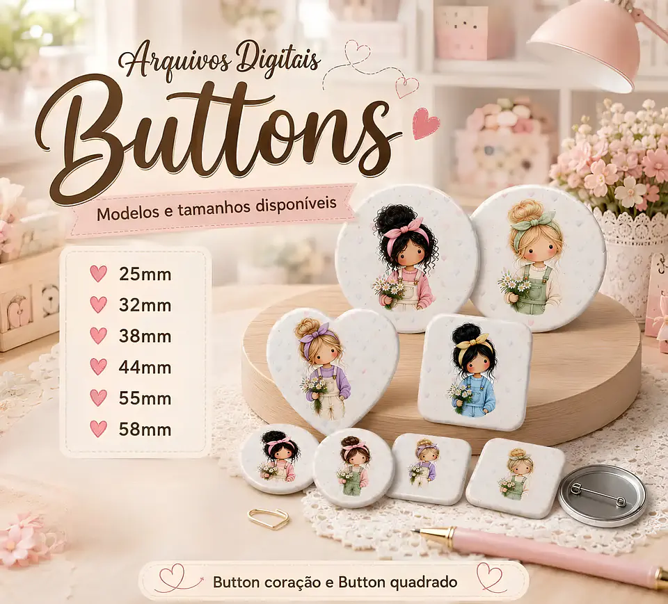 Bottons - Meninas Teen 1