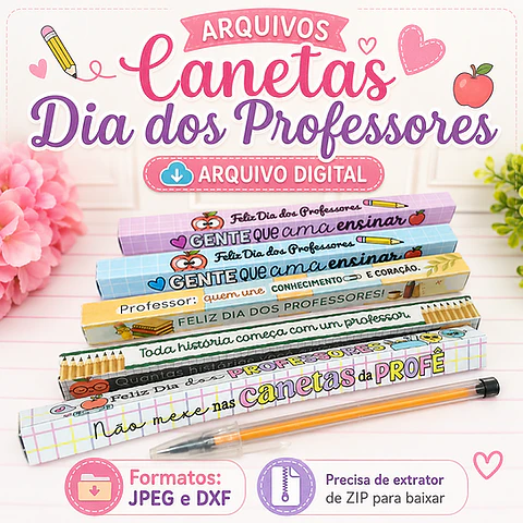 Caixas Canetas - Dia dos Professores 2026