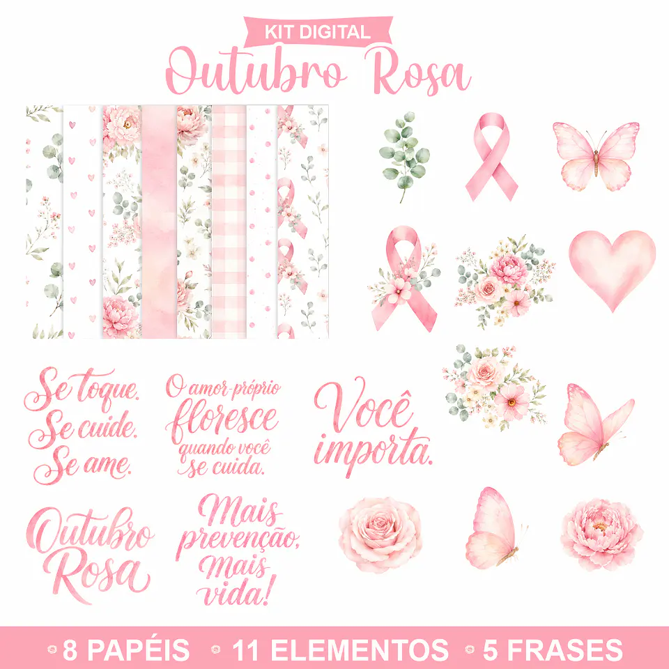 Outubro Rosa 2026 - Kit Digital 1
