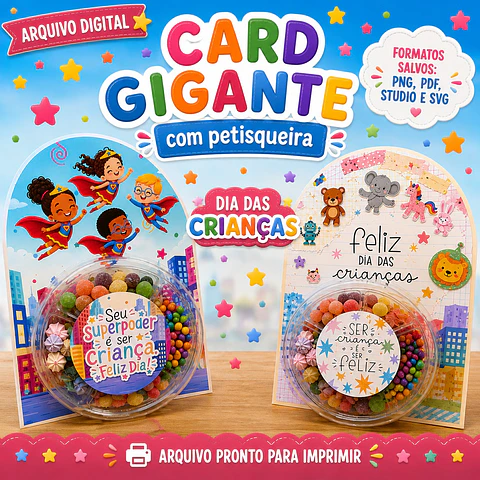 Card Gigante Petisqueira - Dia das Crianças