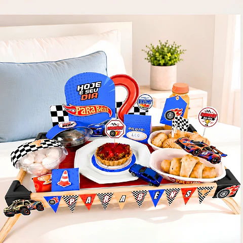 Kit Café da Manhã - Hot Wheels