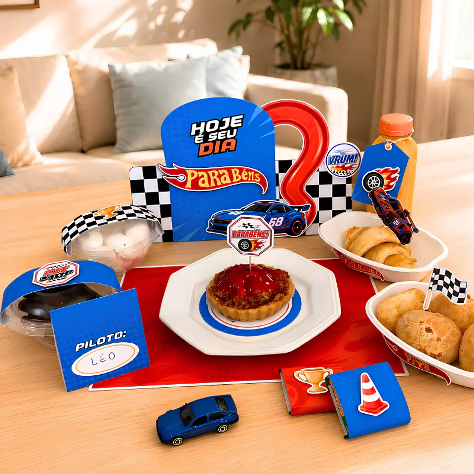 Kit Café da Manhã - Hot Wheels 2