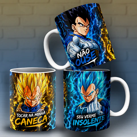 Vegeta Seu Verme Insolente - Caneca