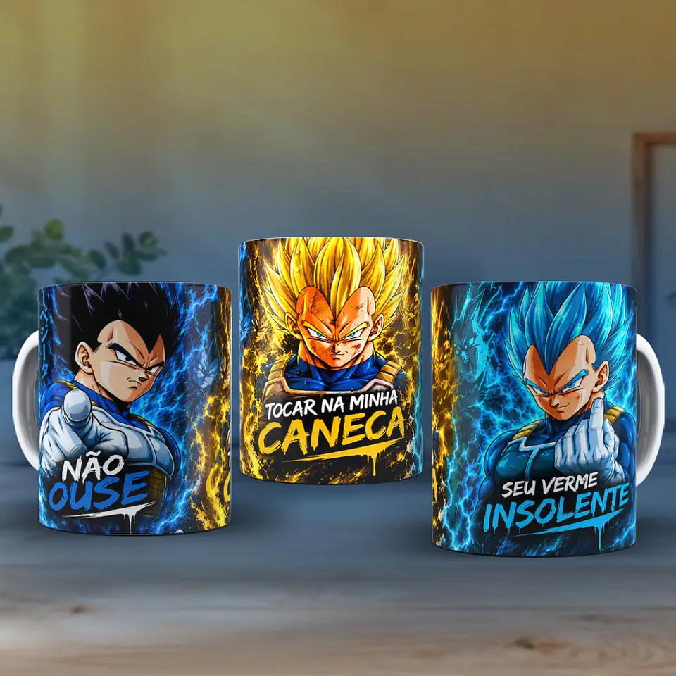 Vegeta Seu Verme Insolente - Caneca 2