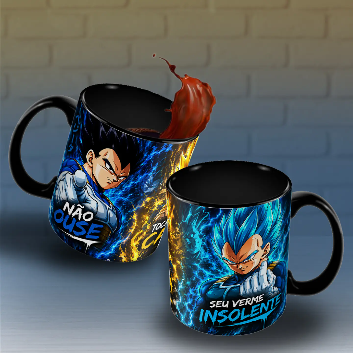 Vegeta Seu Verme Insolente - Caneca 4