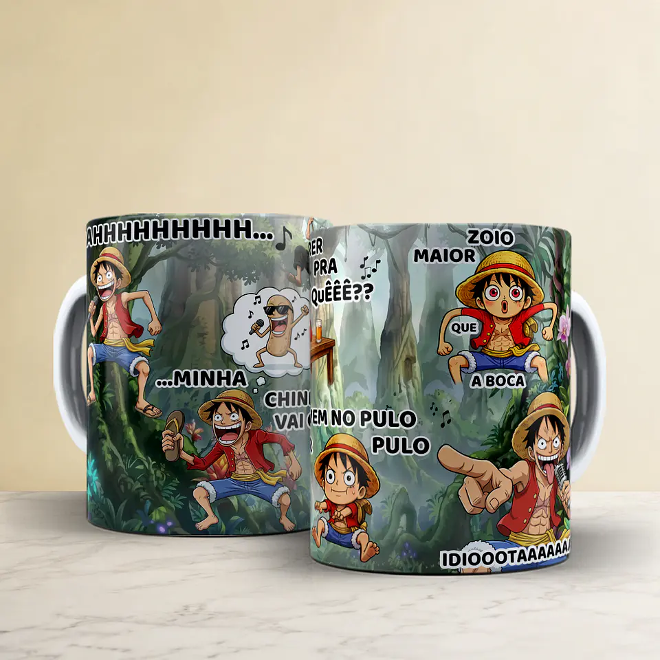One Piece Luffy Skypiea - Caneca 2
