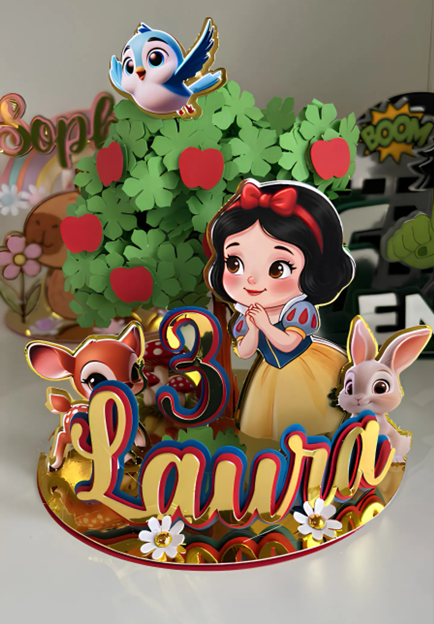 Topo de Bolo - Branca de Neve 1