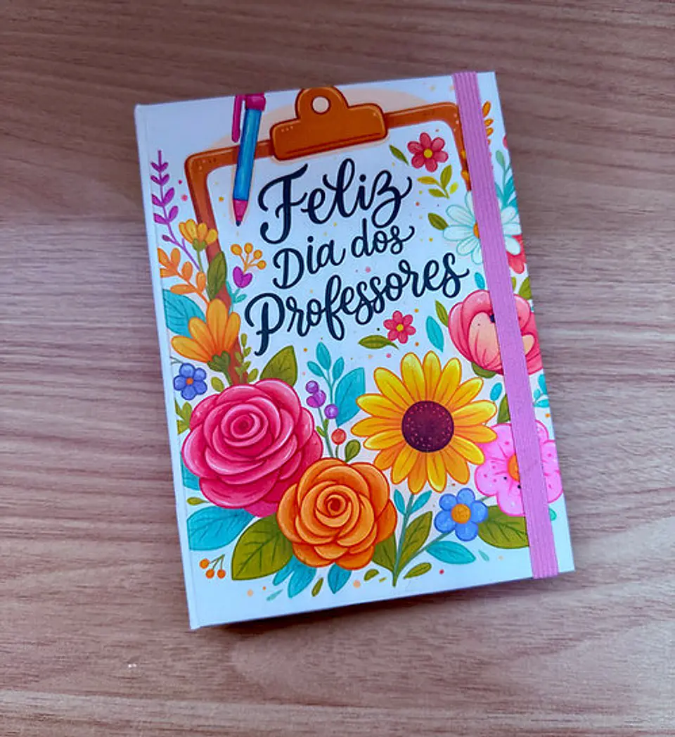 Coleção Dia dos Professores Floral - Encadernação 2