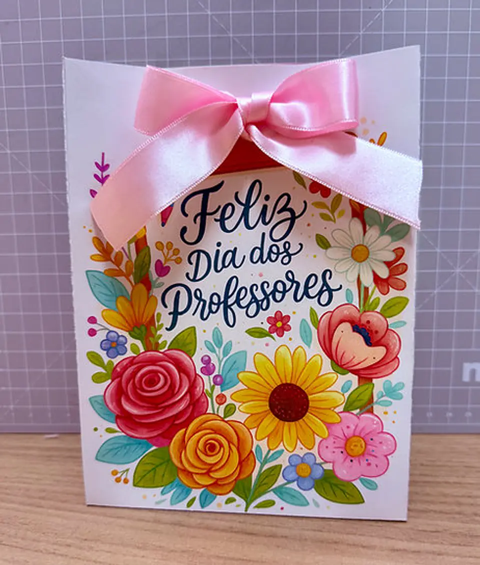 Coleção Dia dos Professores Floral - Encadernação 5