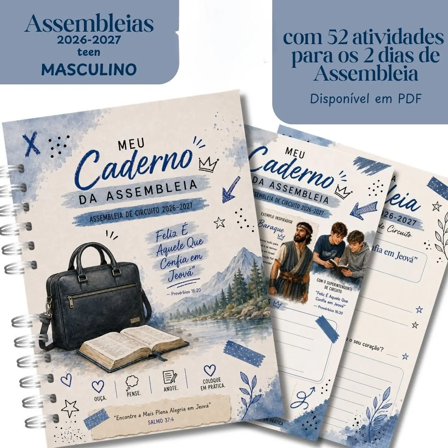 Caderno Teen Masculino para as Assembleias 2026-2027 1