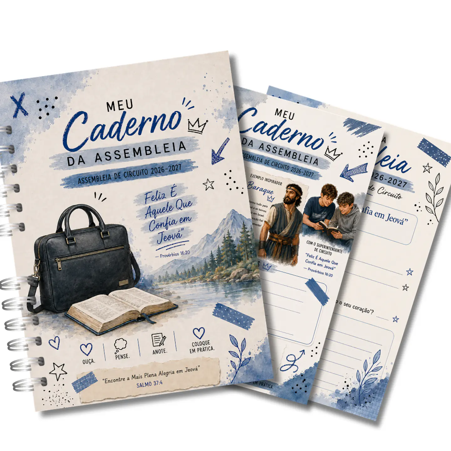 Caderno Teen Masculino para as Assembleias 2026-2027 2