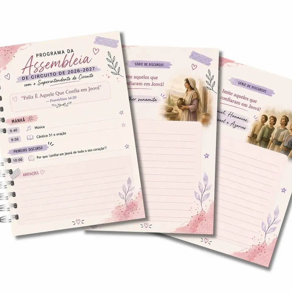 Caderno Teen Feminino para as Assembleias 2026-2027 5