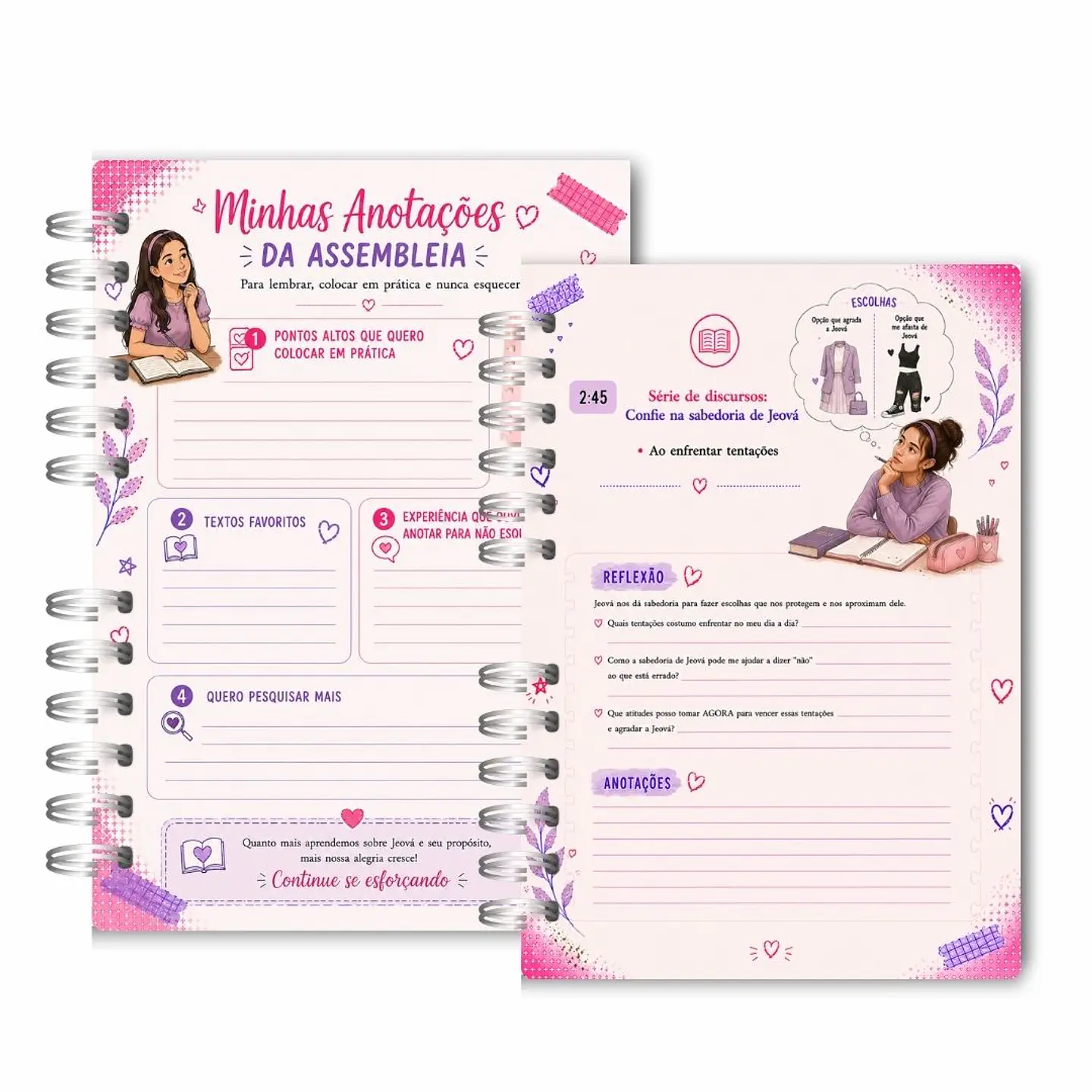 Caderno Teen Feminino para as Assembleias 2026-2027 8