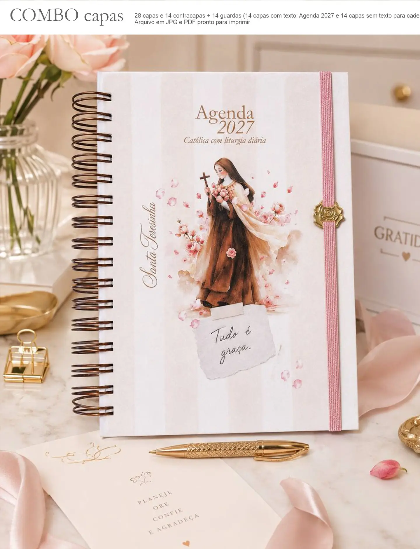 Combo Capas A5 para Agendas e Cadernos Santos 4