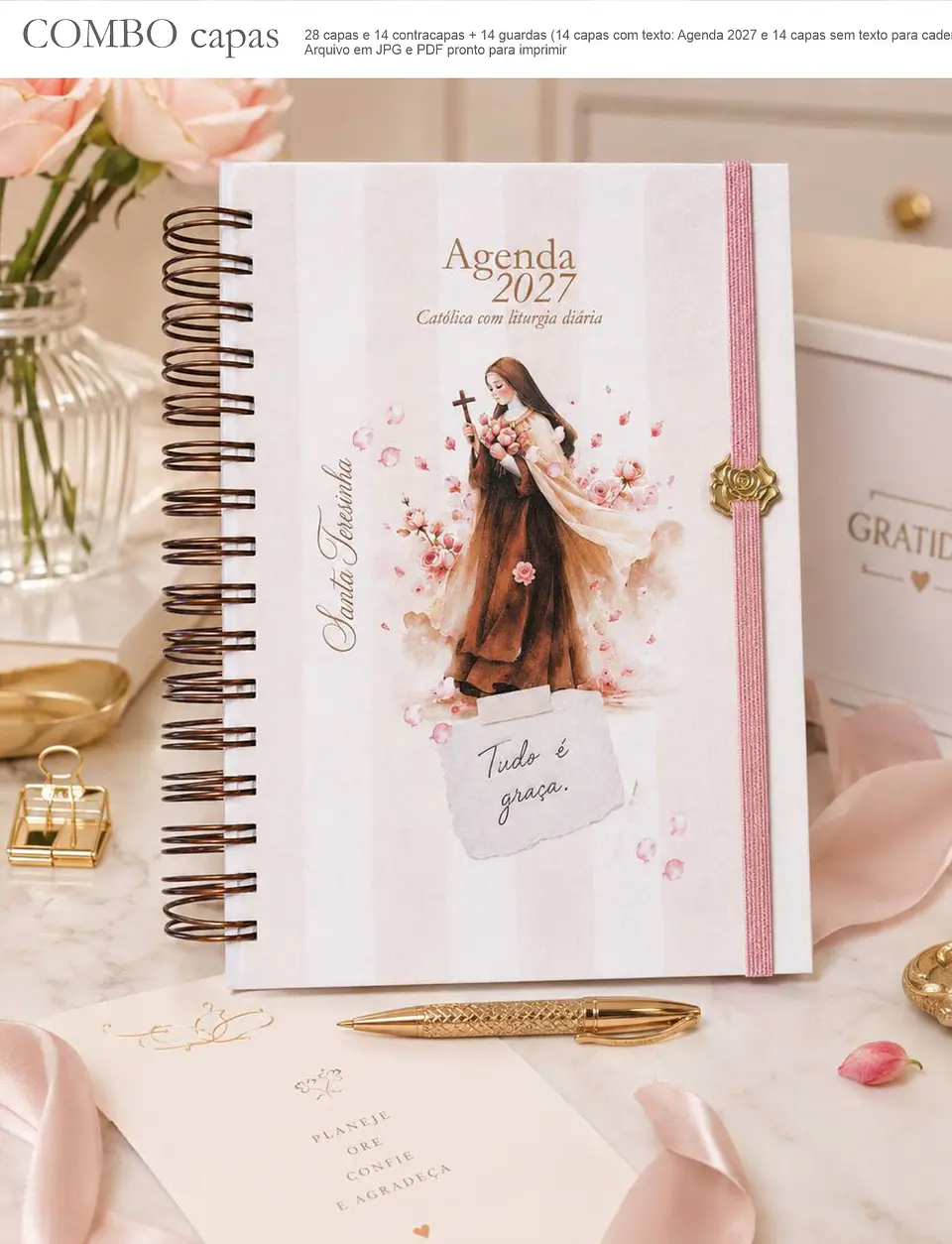 Combo Capas A5 para Agendas e Cadernos Santos 4