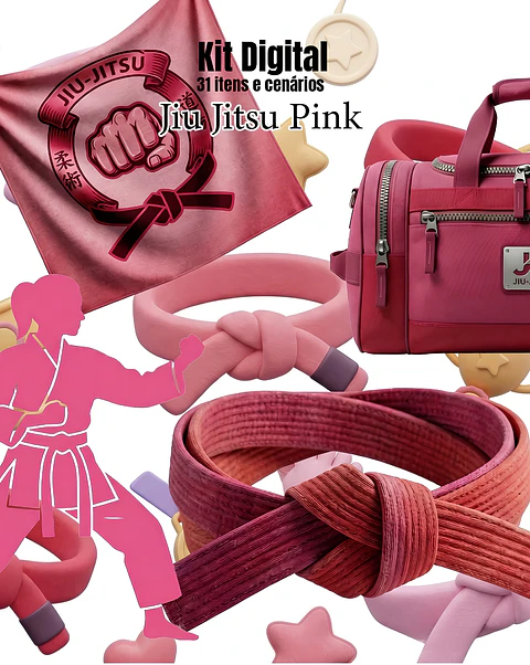 Jiu-Jitsu Pink - Kit Digital