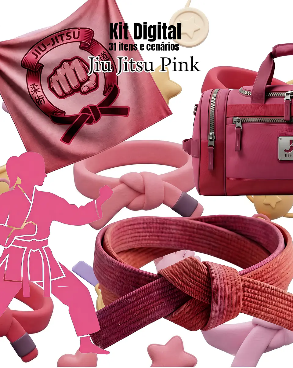 Jiu-Jitsu Pink - Kit Digital 1