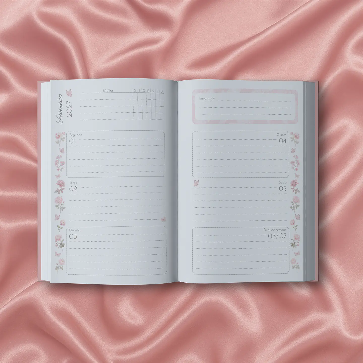 Planner Costura - Coleção Laços e Rosas 2