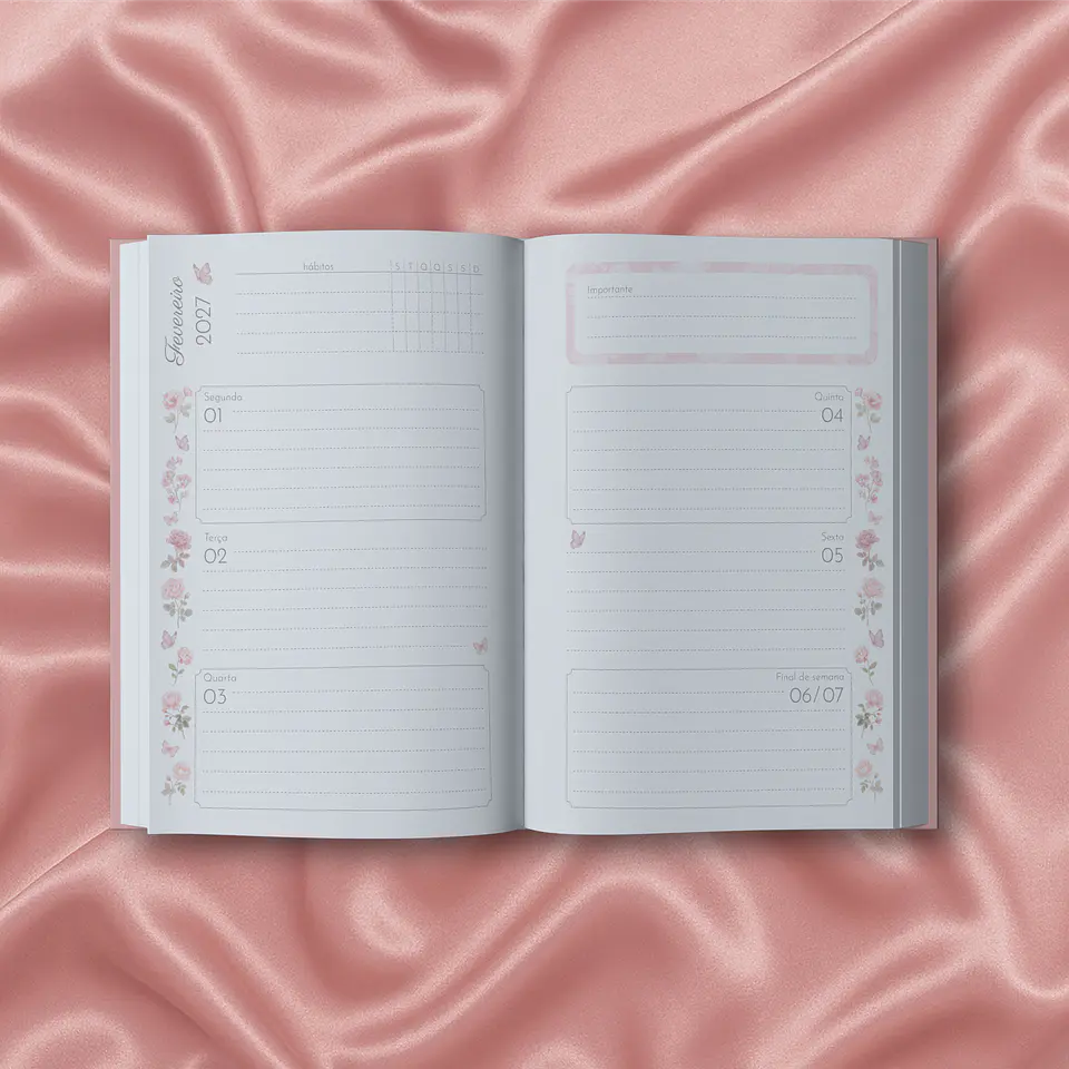 Planner Costura - Coleção Laços e Rosas 2