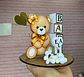 Topo de Bolo - Chá de Bebê Ursinho Marrom - Thumbnail 2