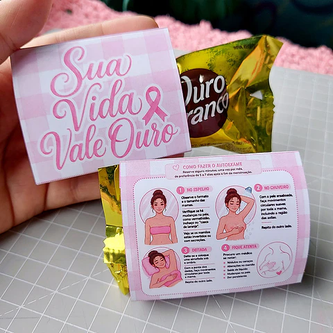 Porta Bombom - Outubro Rosa