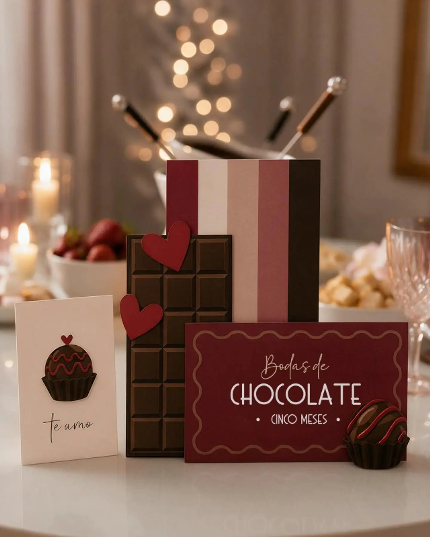 Bodas de Chocolate (5 Meses) - Arquivo de Corte 2