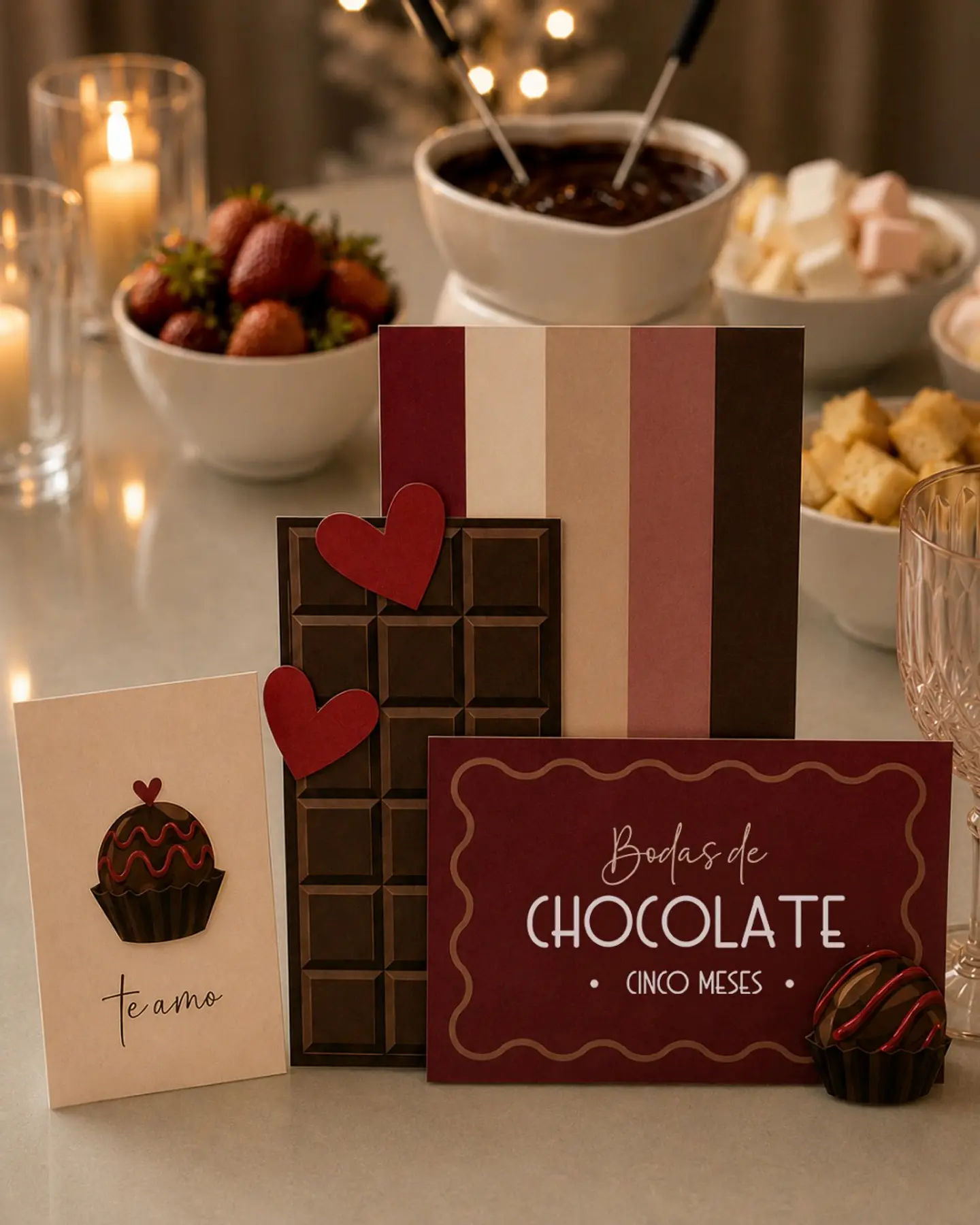 Bodas de Chocolate (5 Meses) - Arquivo de Corte 5