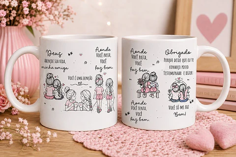 Querida Amiga - Caneca